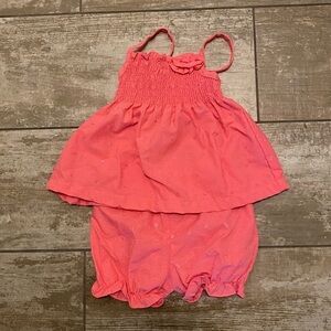 NWOT Park Bench Kids Pink flower 2-piece set
